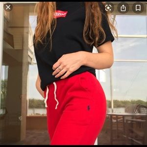 Polo red sweats